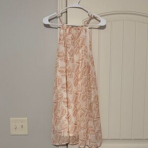 Leaf Print Halter Dress